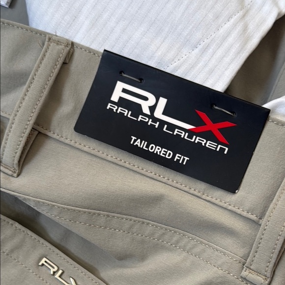 RLX Ralph Lauren Men’s 36W 32L Light Tan Grey Chinos - Picture 3 of 6